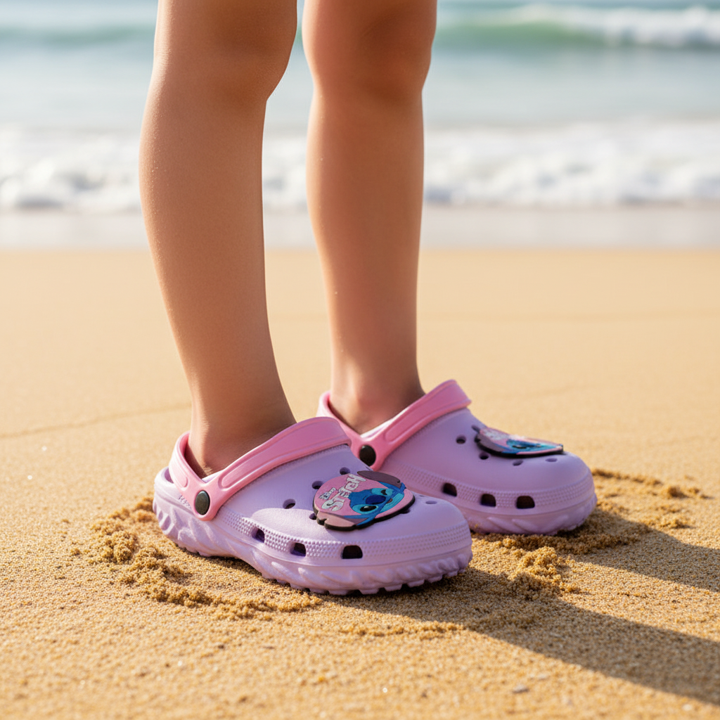 Sandalias niña moradas Stitch D8-STI-85CR-1 390345