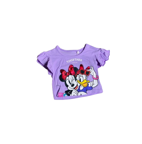 Camisa morada Minnie bebe niña