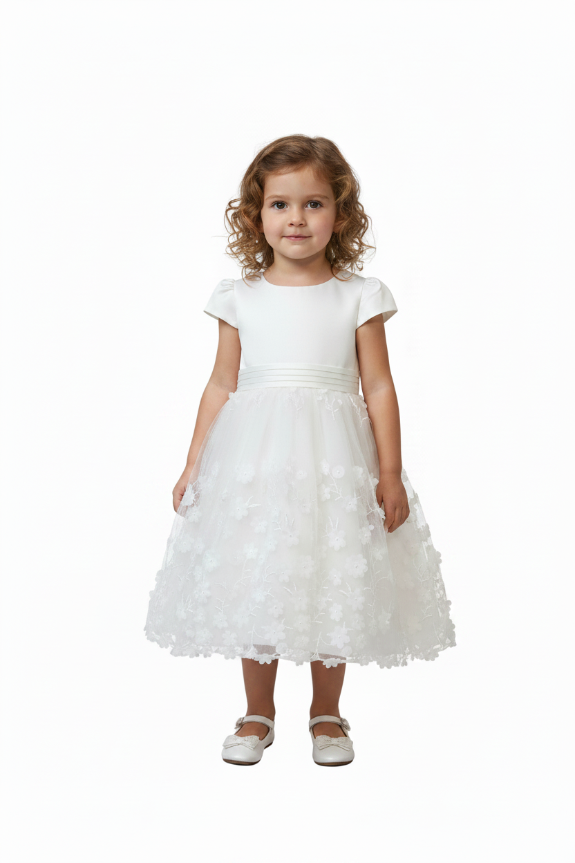 Vestido Blanco gala eventos niña