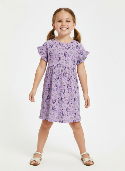 Vestido morado niña Bluey Old Navy