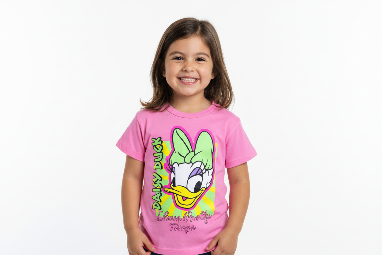 Camisa rosada Minnie Daisy bebe niña D1-MI-1281B promo 4x1000 390345