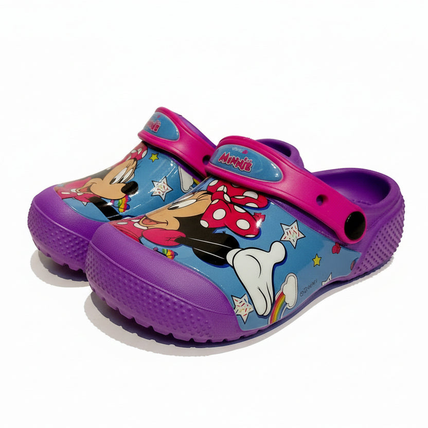 Sandalias moradas niña Minnie crocs D8-MI-86CR 390345