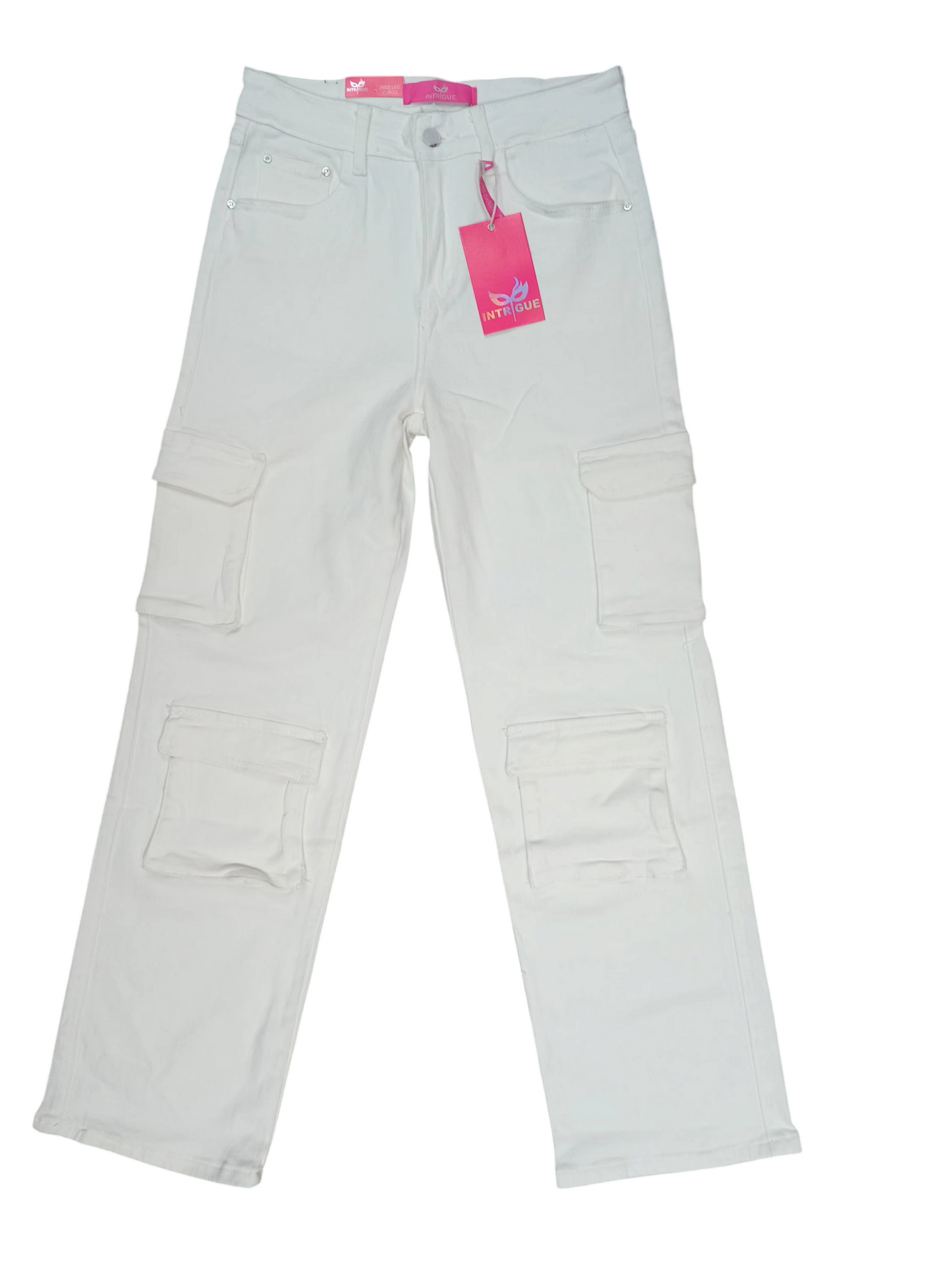 Pantalon Jeans blanco cargo Mujer 3-15 Intrigue IN2-2461 645585