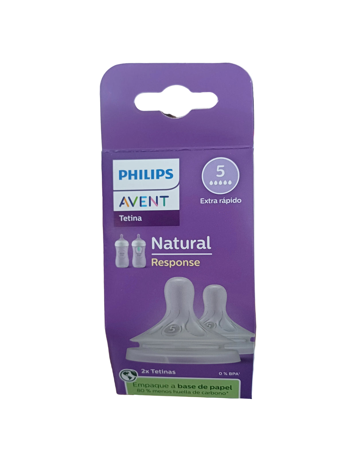 Mamadera Avent Natural flujo 5 extra rapido set 2