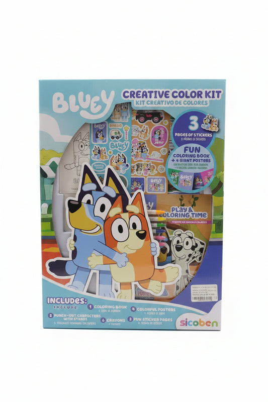 Kit creativo colorear bluey niño niña juguete