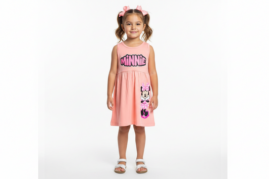 Vestido salmon Minnie Disney bebe niña promo 3x1000