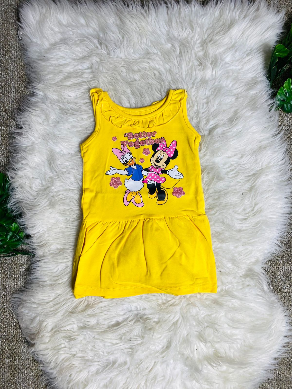 Vestido amarillo Minnie Disney bebe niña