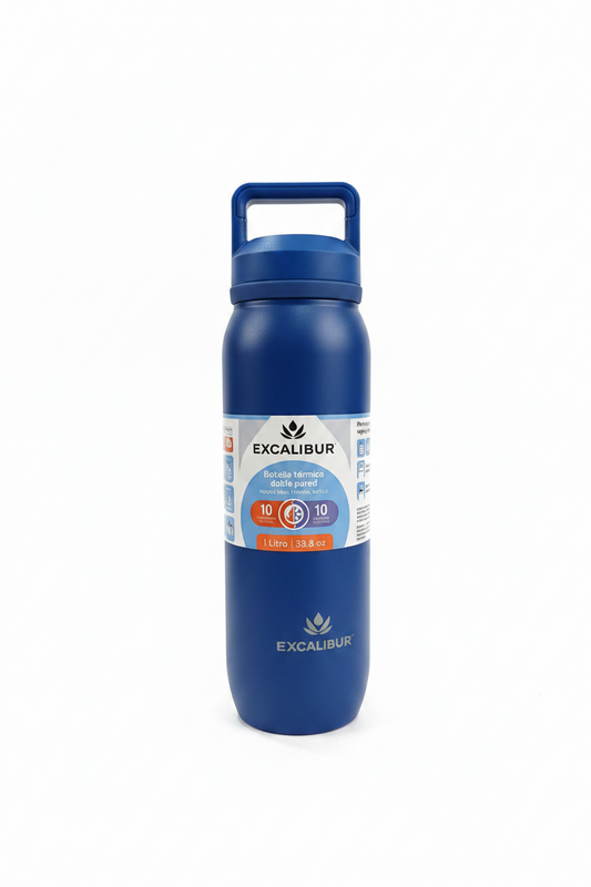 Termo para agua caliente azul bebe niño niña excalibur 1L (33.8oz)