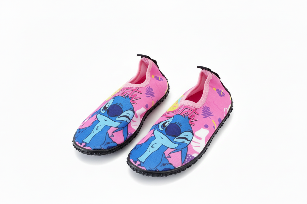 Sandalias de baño rosadas bebe y niña Stitch D8-STI-Z157D water shoes