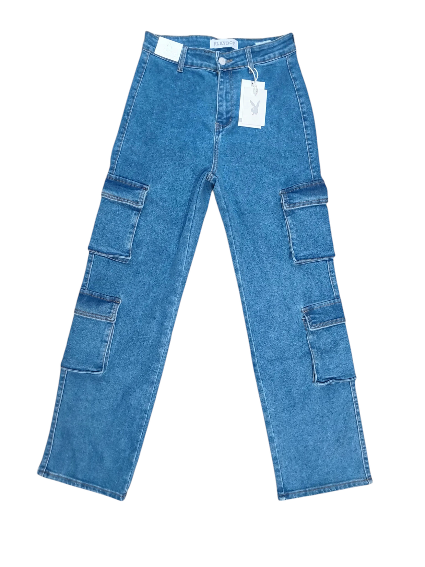 Pantalon Jeans oscuro cargo Mujer 3-15 Playboy PB11-2497 645585