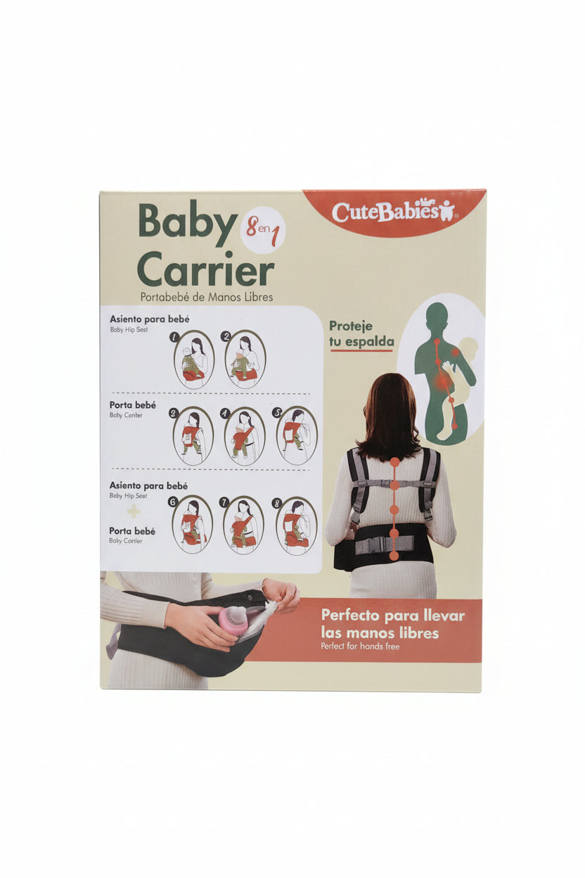 Cargador de bebe 8 en 1 Hip Seat