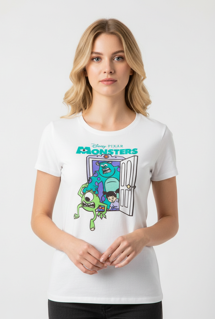 Camisa dama mujer blanco Monster inc B1-MS-100C 490390