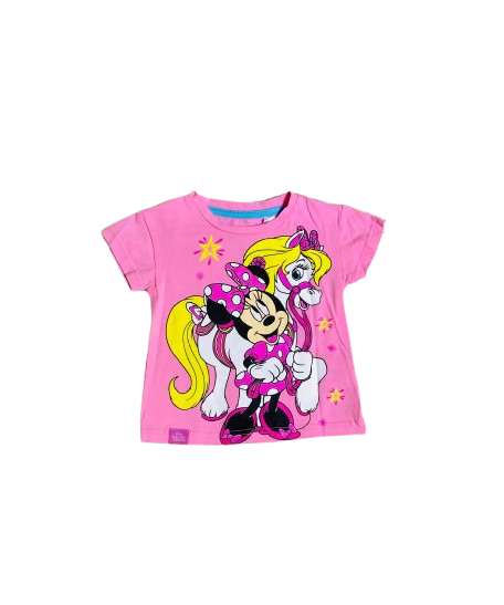Camisa rosada Minnie bebe niña unicornio