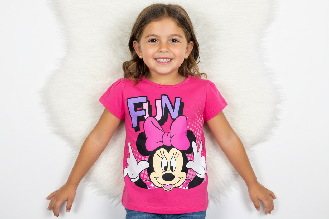 Camisa rosada Minnie bebe niña Disney DI-MI-1292B 390345 promo 4x1000