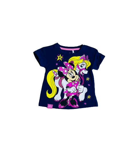 Camisa azul Minnie bebe niña unicornio