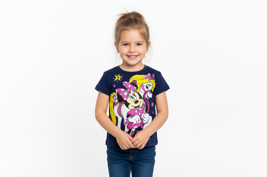 Camisa azul Minnie bebe niña unicornio D1-MI-1282B promo 4x1000 390345