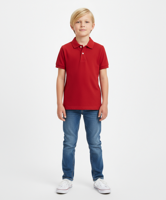 Camisa roja polo childrens place niño