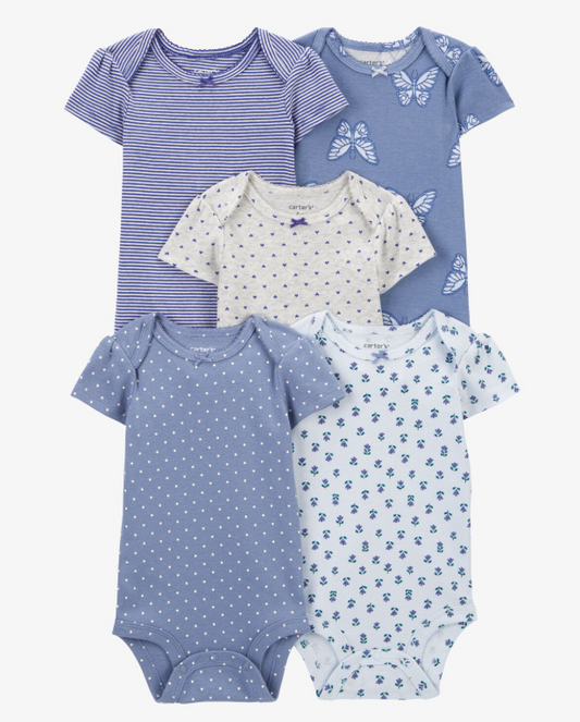 Set 5 mamelucos Carter's bebe niña 1R036110