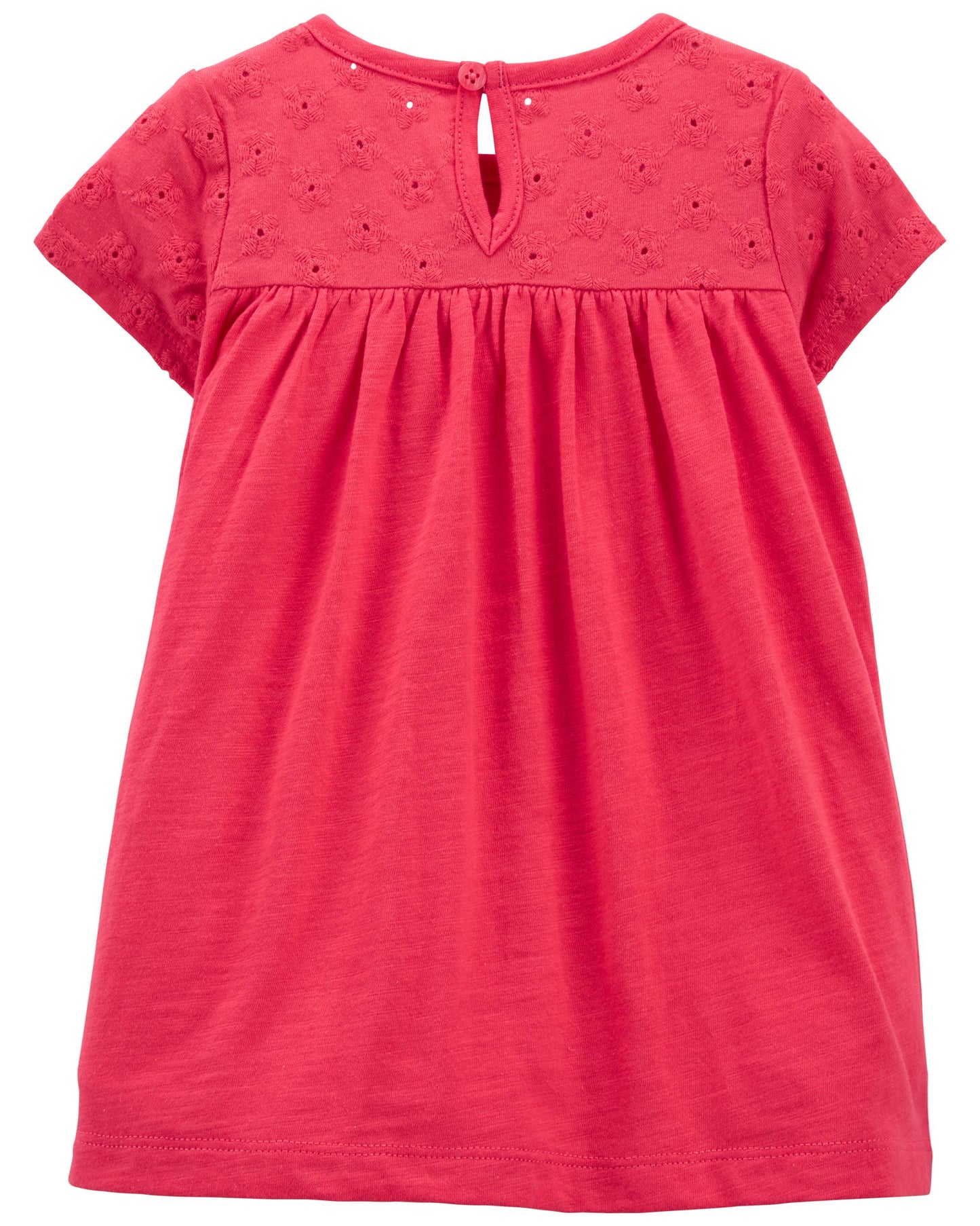Set 2 piezas carters camisa roja corazon leggins flores bebe niña