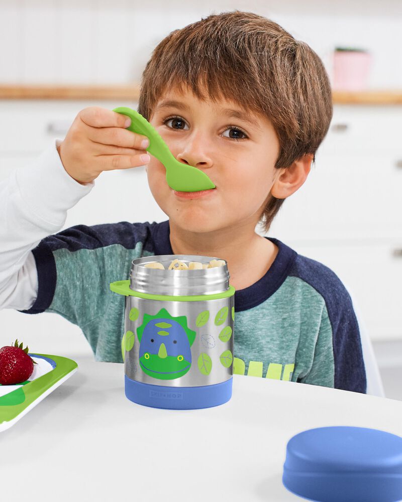 Termo contenedor termico Dinosaurio con tenedor para comida