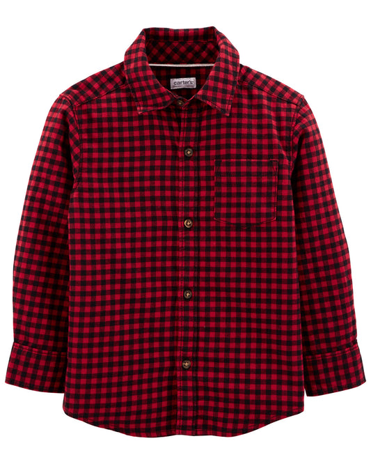 Camisa roja cuadros carters niño 2 a 12 años formal  43924899