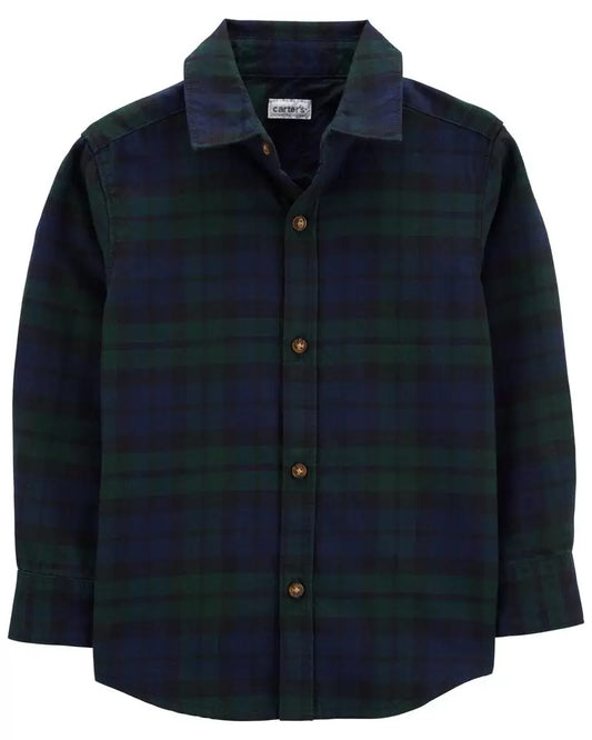 Camisa verde cuadros carters niño 2 a 14 años formal  39721712