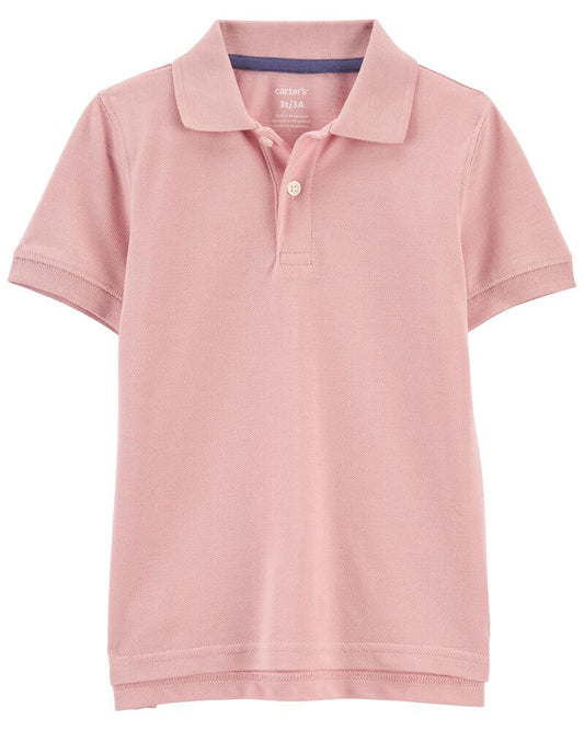 Camisa rosada polo carters niño