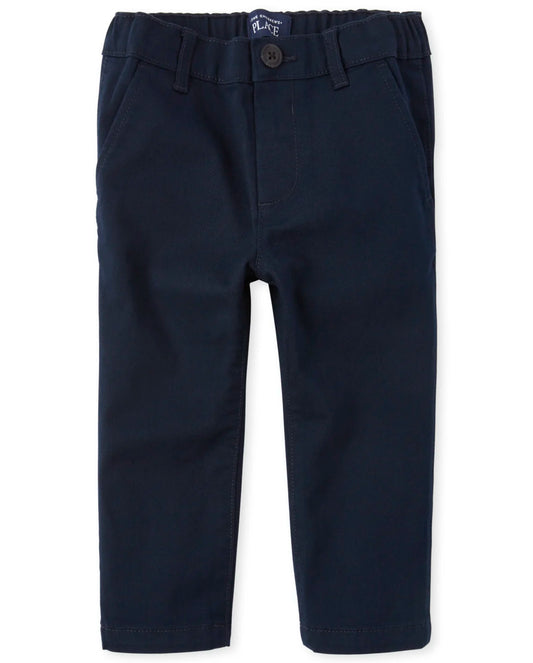 Pantalon azul tela formal con elástico Childrens place niño 3020010
