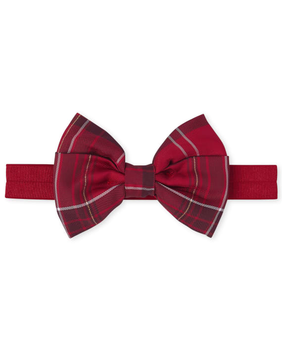 Diadema niña chongo rojo