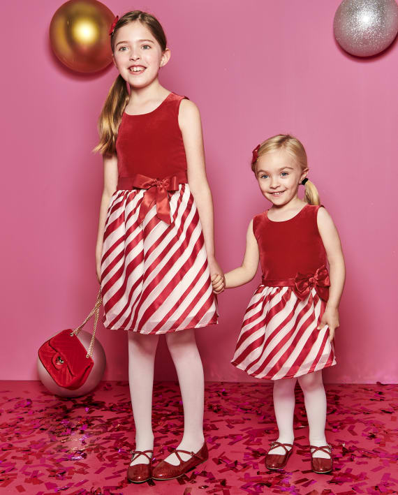Vestido rojo rajas velvet Children's Place 58264048
