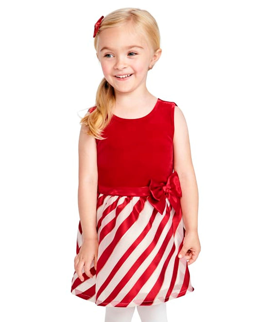 Vestido rojo rajas velvet Children's Place 58264048