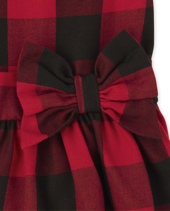 Vestido rojo cuadros Children's Place  77009648