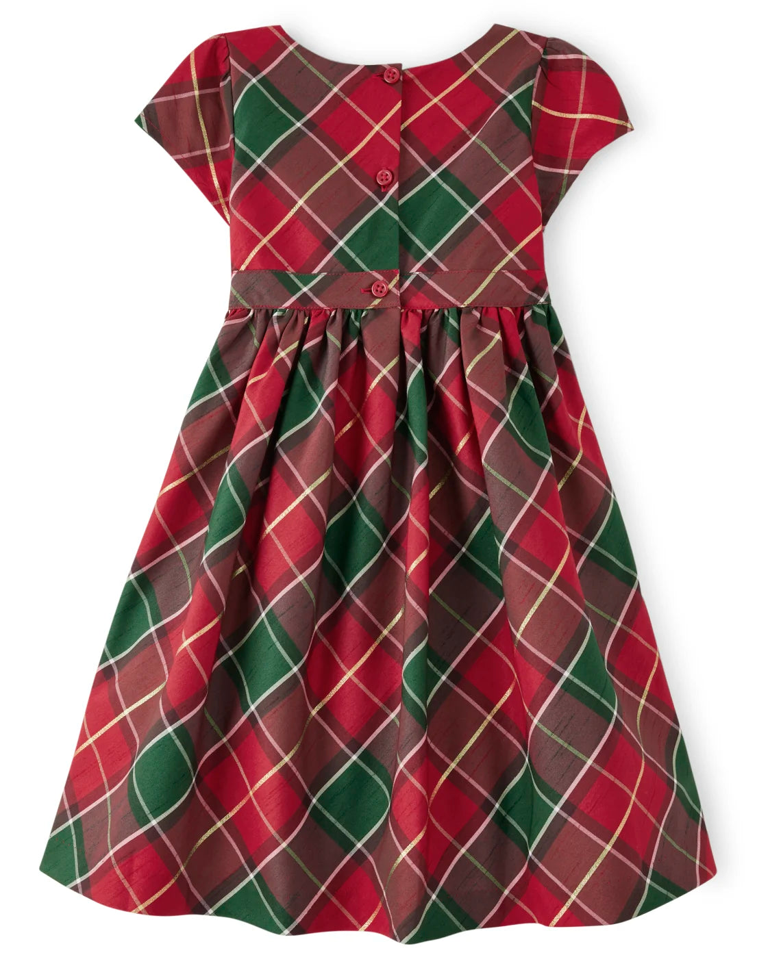 Vestido cuadros verde rojo niña Gymboree 2 a 6 años
