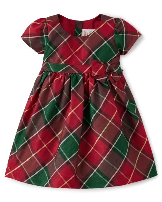 Vestido cuadros verde rojo niña Gymboree 2 a 6 años