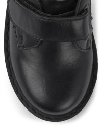 Zapatos negros Gymboree formal lisos sin linea niño