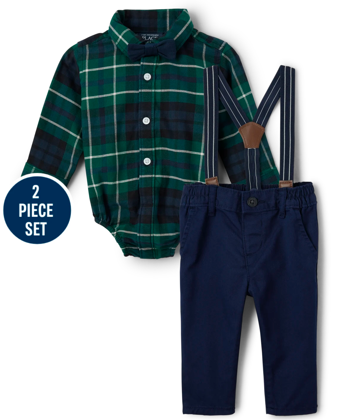Set 4 piezas bebe niño childrens place camisa verde 3035316