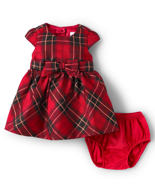 Vestido rojo cuadros bebe  Childrens Place 6 a 12 meses  94259184
