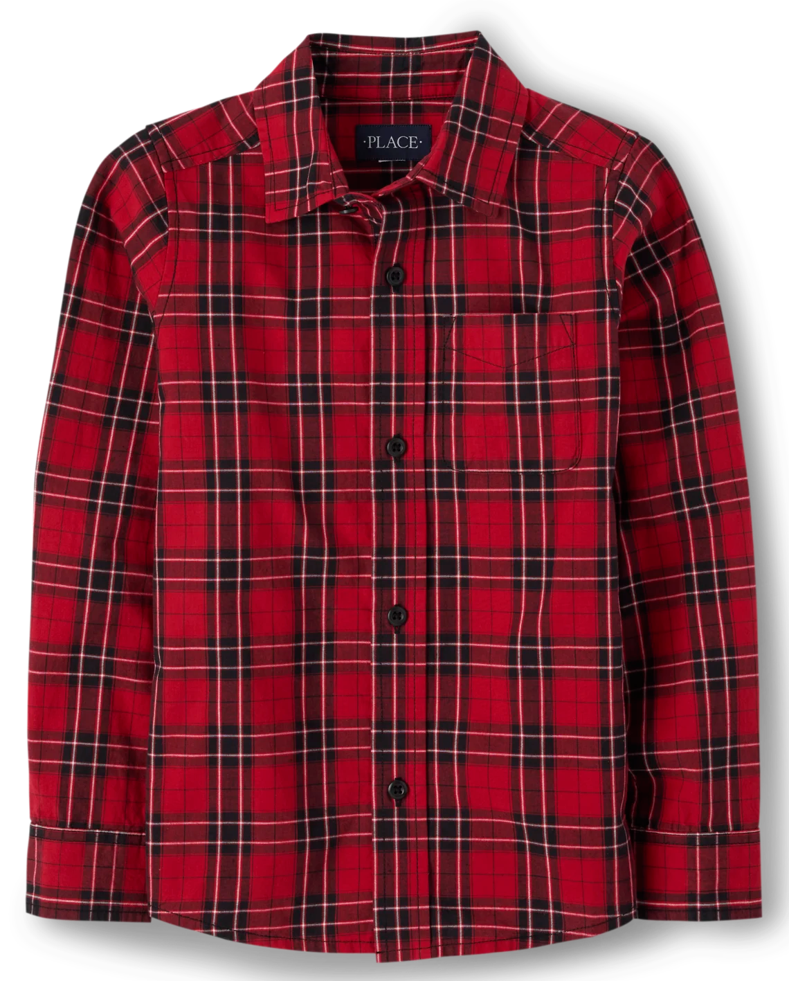 Camisa roja cuadros Childrens place niño formal ROJO Y NEGRO 77129456
