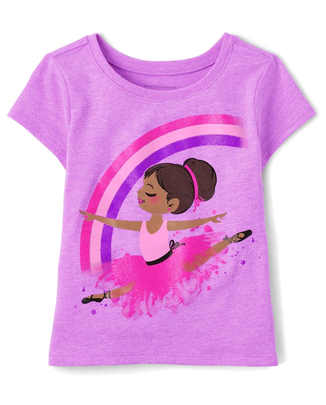 camisa morada arcoiris balet Children's Place niña