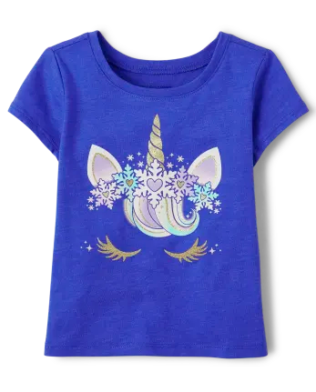 Camisa morada unicornio  Childrens Place niña