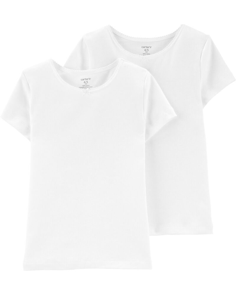 Set centros 2 camisas blancas niña carters