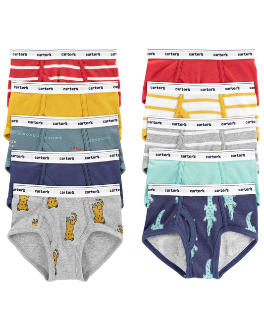 Ropa interior pack 10 calzoncillos Carters niño