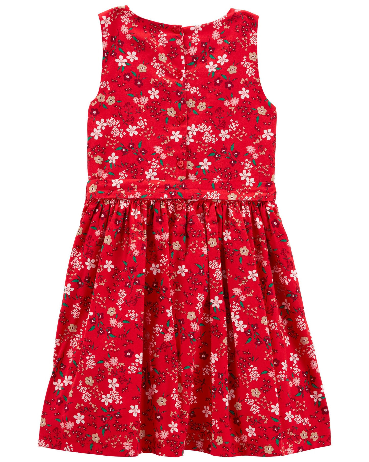 Vestido rojo flores carters 95654128