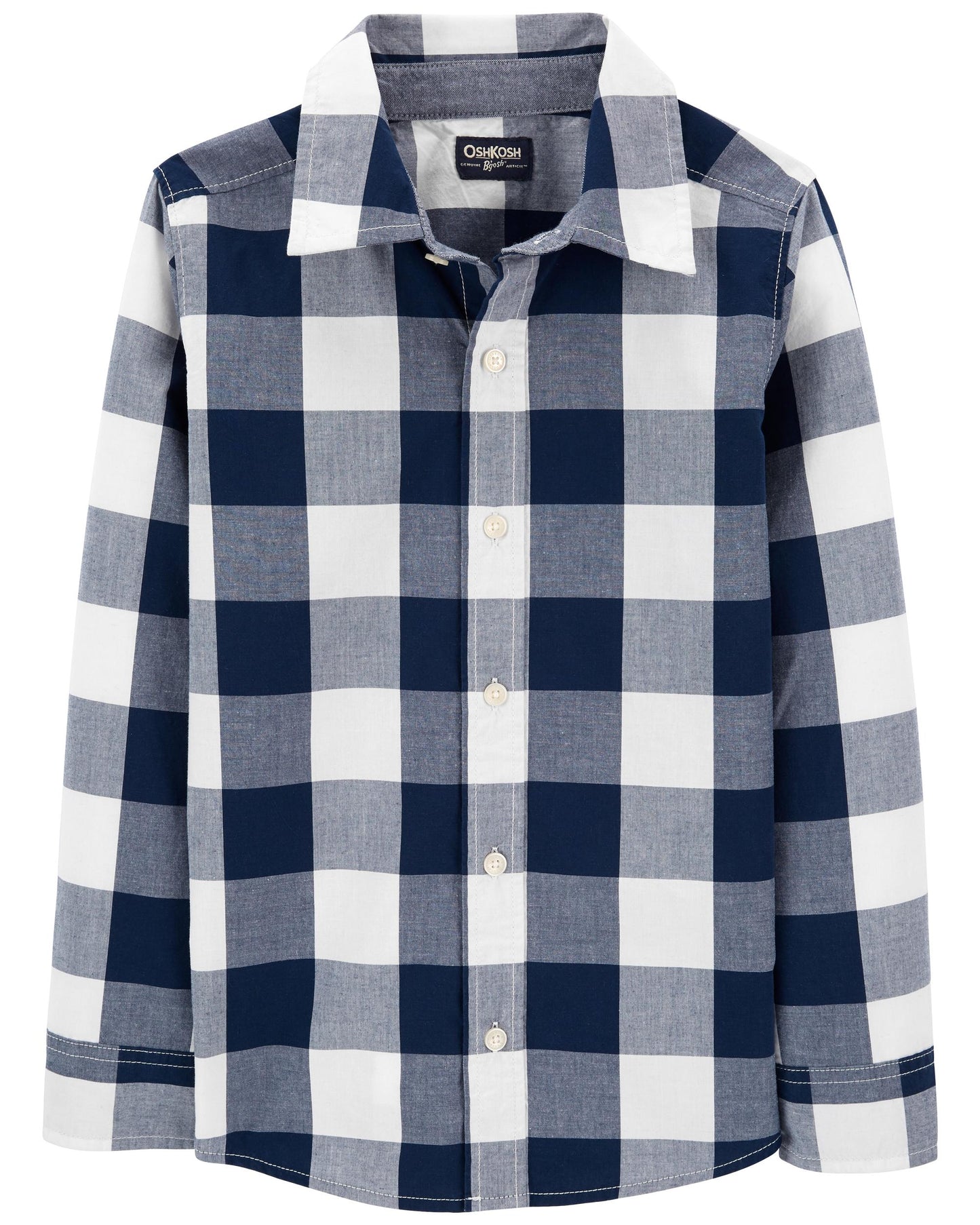 Camisa azul cuadros Oshkosh niño 1 a 14 años formal