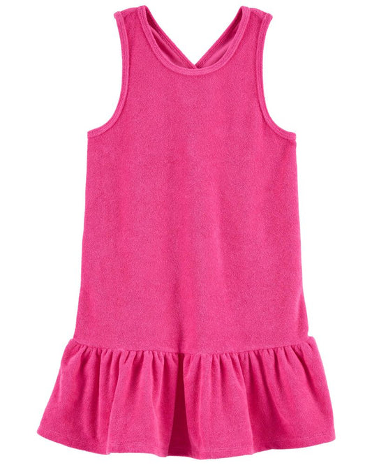 vestido rosado salida de baño  Carters niña