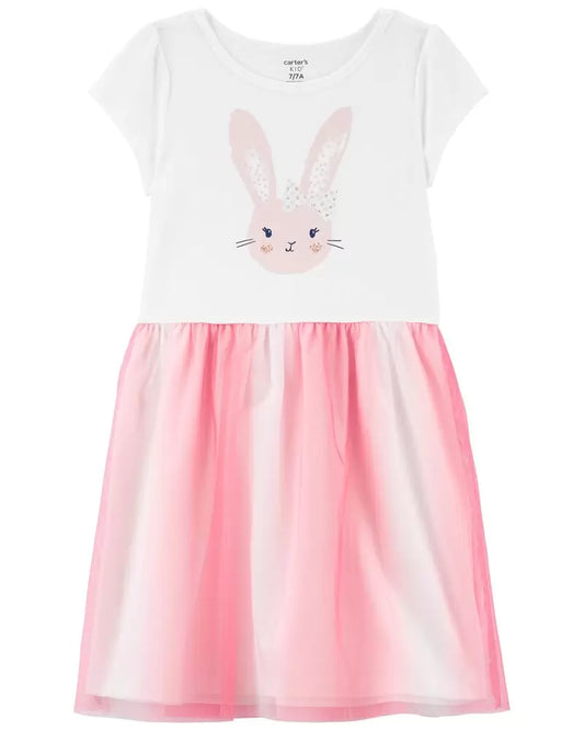 Vestido tutu conejo carters rosado blanco 39645168
