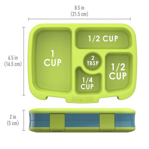 Lonchera contenedor Bentgo bento accesorio para comida antiderrame niña niño Azul y Verde Submarinos