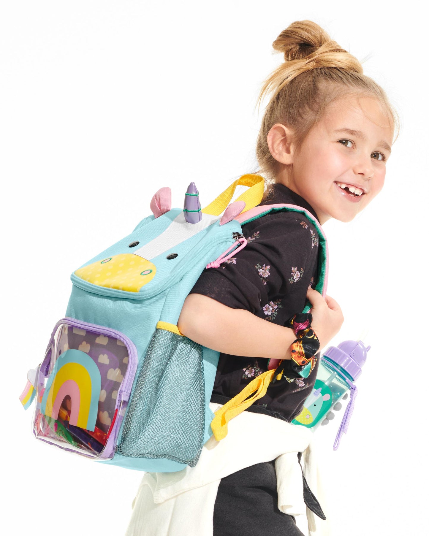 Mochila Skip hop Unicornio grande verde amarillo by Carter’s