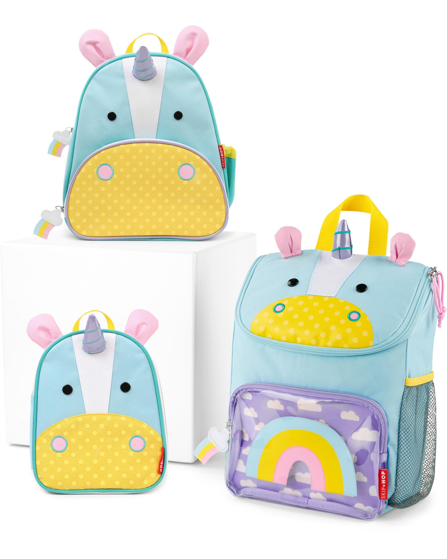 Mochila Skip hop Unicornio grande verde amarillo by Carter’s