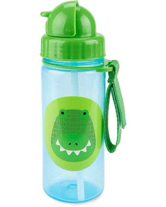 Termo Skip Hop cocodrilo 13 oz plastico pajilla